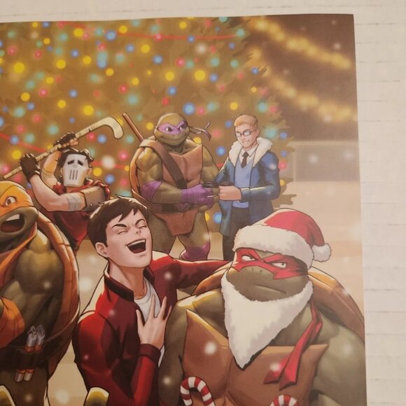 Mighty Morphin Power Rangers/Teenage Mutant Ninja Turtles #1D, B & W Variant - Picture 4 of 12